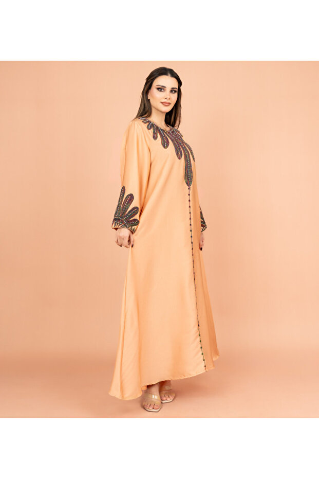 جلابية مطرزة سادة - 3