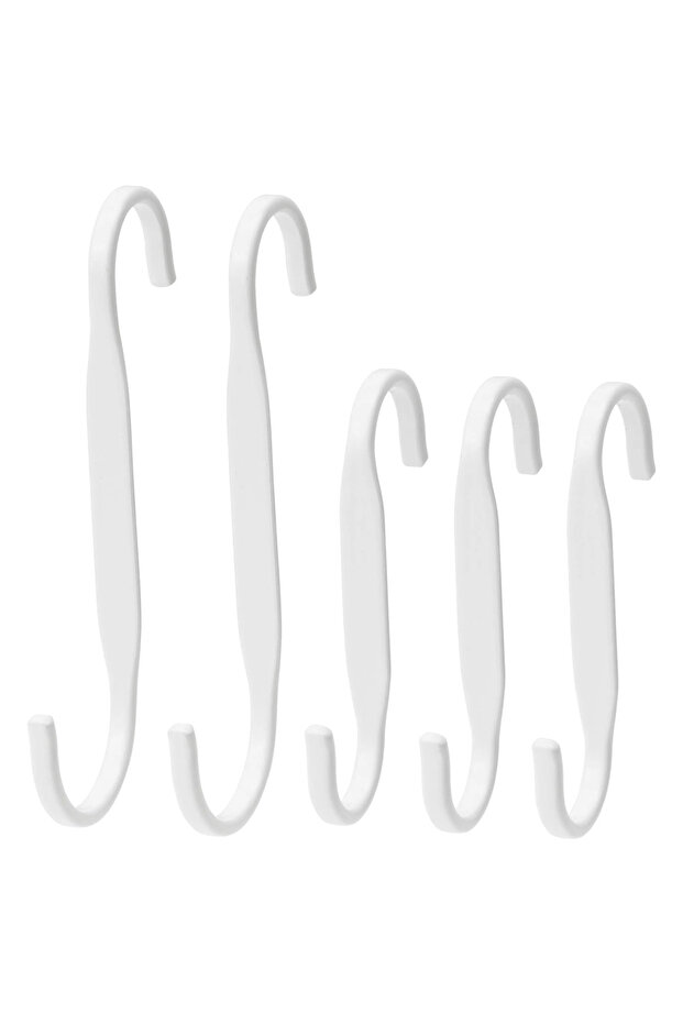Beyaz Çelik Kanca 5 Adet - 1