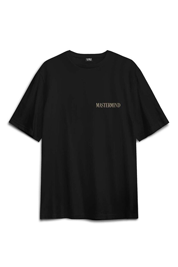 Unisex Cotton Black Mastermind Taylor Swift Midnights Song 1989 Back Front Printed Oversize T-Shirt