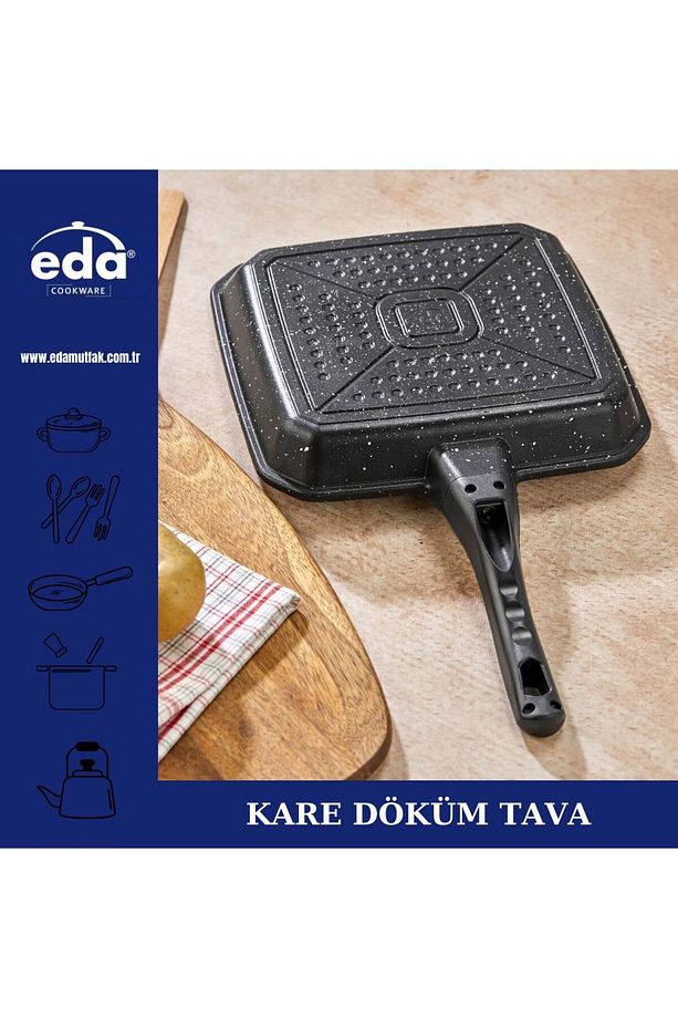 Döküm Kare Tava - 5