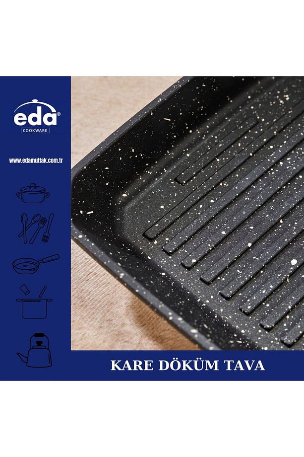 Döküm Kare Tava - 4
