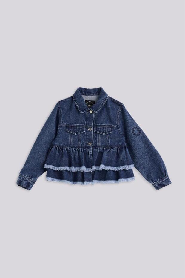 جاكيت BG Store للبنات، باللون الأزرق