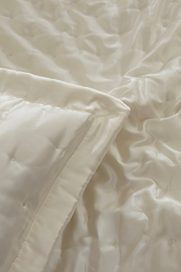مفرش سرير مزدوج أبيض - 6