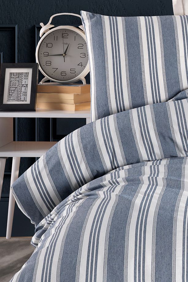 Sport Çizgili Nevresim Takımı Tek Kişilik Soft Line - 4