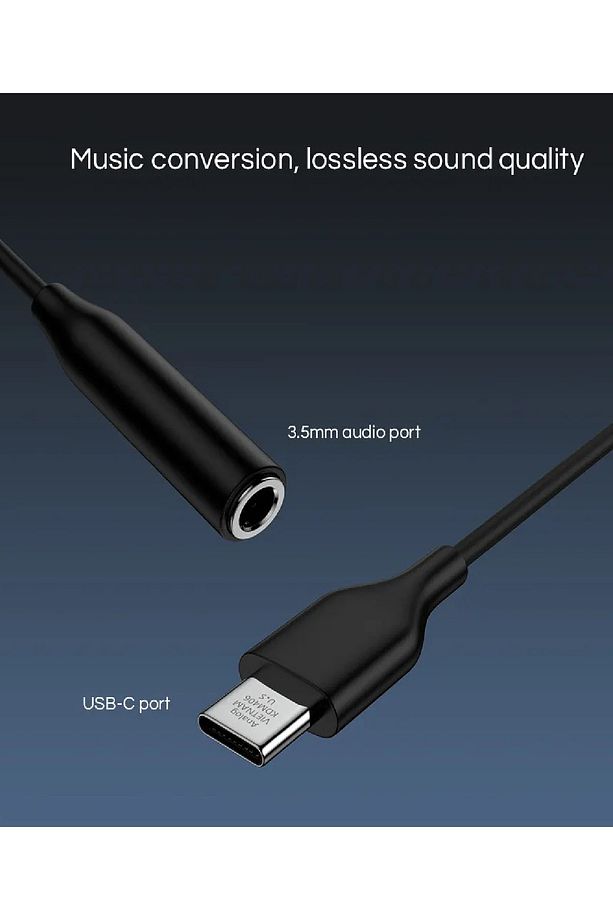 Type-c To Jack Kulaklık Dönüştürücü Tüm Type-c Telefon Ile Uyumlu Aux Kablo Converter - 2