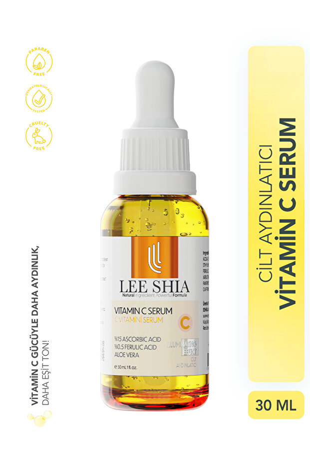 Brightening Vitamin C Serum 30 ml (ASCORBIC ACID 15% FERULIC ACID 0.5% ALOE VERA)
