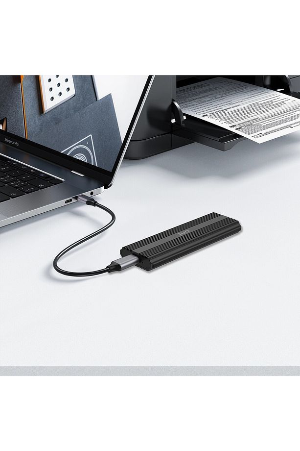 JHB30 USB 3.1 Gen 2 Type-C 10Gbps PCIe NVMe M.2 Sata SSD Disk Kutusu - 6