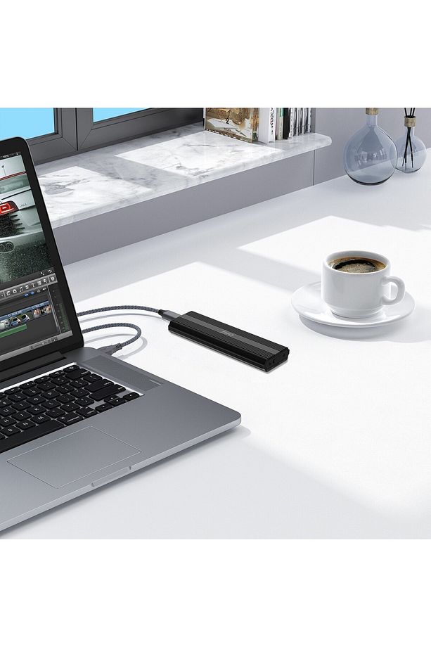 JHB30 USB 3.1 Gen 2 Type-C 10Gbps PCIe NVMe M.2 Sata SSD Disk Kutusu - 7
