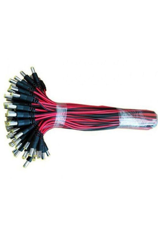 Dc 12v 5.5*2.1mm Kaliteli Kablolu Kısa Devre Korumalı Erkek Kamera Besleme Jak Konnektör Fiş - 3