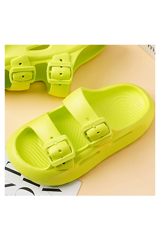 صندل SAPS بإبزيم للإغلاق - أخضر - 5