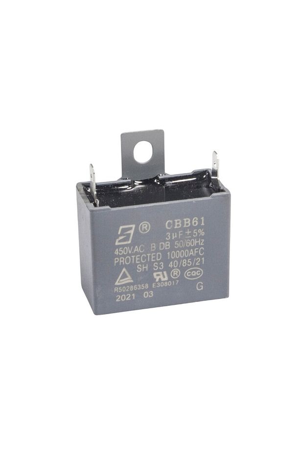 CBB61 3uF 450V Kablolu Kutulu Daimi Kondansatör - 1