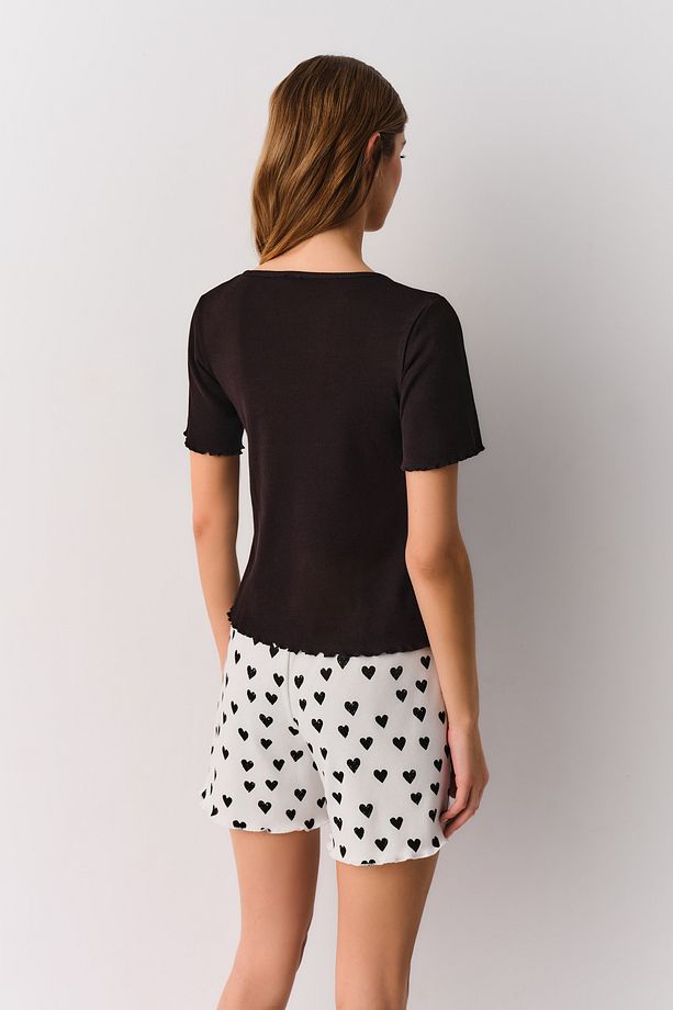 Soft Maskülen Şort Pijama Takımı - 4