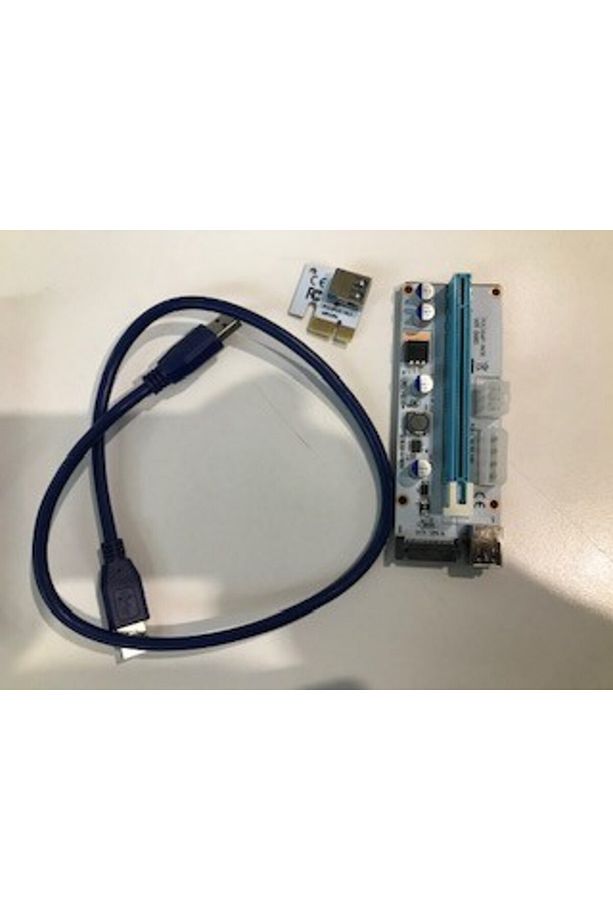 Sl- Ex10 Pcı-e 1x To 16x Sata 6pin Bitcoin Riser Ekran Kartı Yükseltici - 1