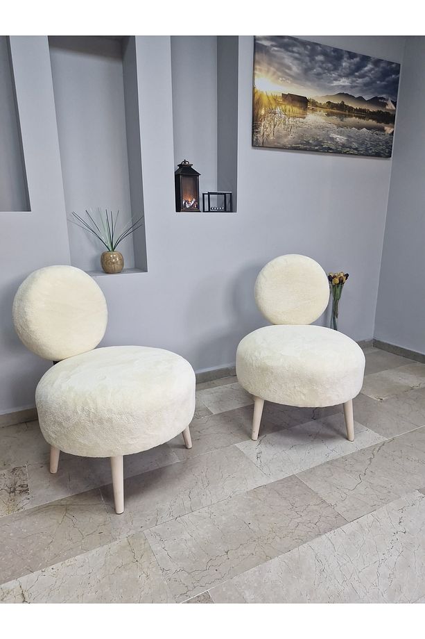 DÜNYA 2 Adet Koltuk Seti Berjer - Bekleme Salonu- Tekli Koltuk - Cafe - Balkon - Ofis Mobilyası - 1