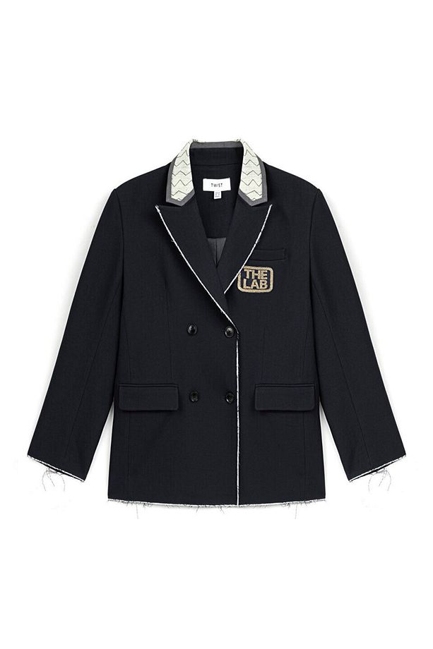SLOGAN PATCH'Lİ BLAZER - 3