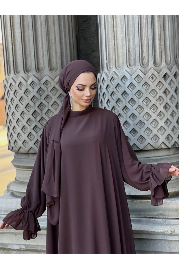 Fırfırlı Sofya Elbise - 2