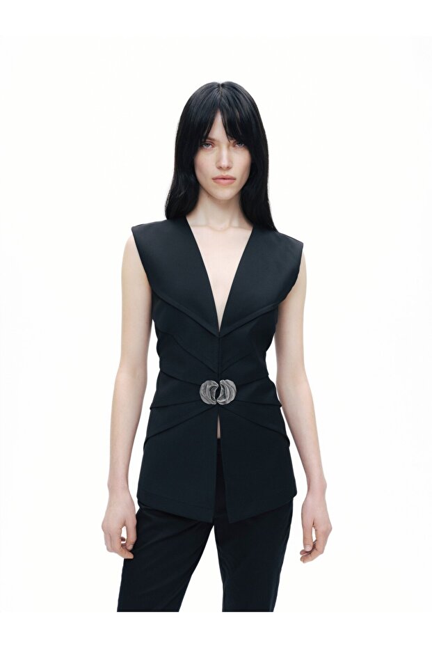 Vest with Metal Accessories