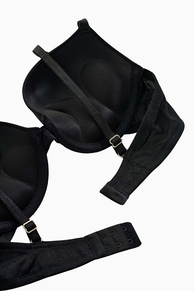 Andes حمالة صدر صغيرة - رافعة مزدوجة، حشوة إضافية - أساسية - 2527 - أسود - 4