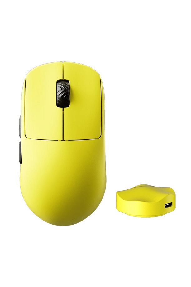 V8 8k Hz Pixart 3950 Sensör Sarı Kablosuz Simetrik Gaming Mouse - 1