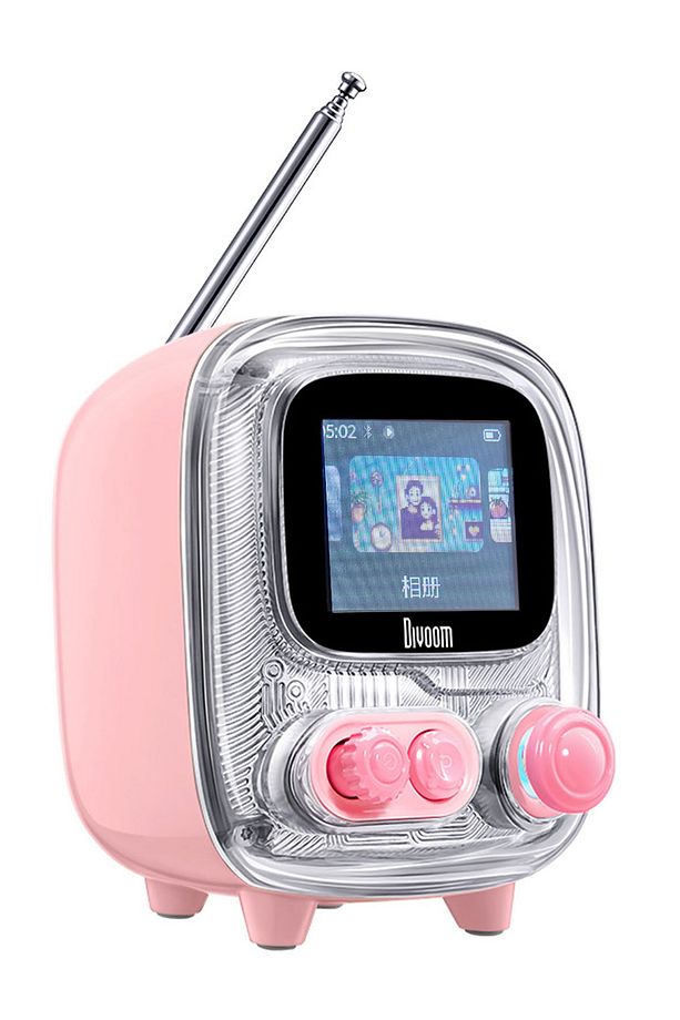 Tiivoo-2 Fm Radyolu Mini Bluetooth Hoparlör Piksel Ekranlı Retro Taşınabilir Ses Bombası - 1