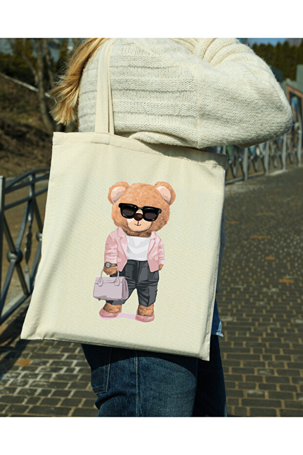 حقيبة قماش مطبوعة مقاومة للماء من بير - 1