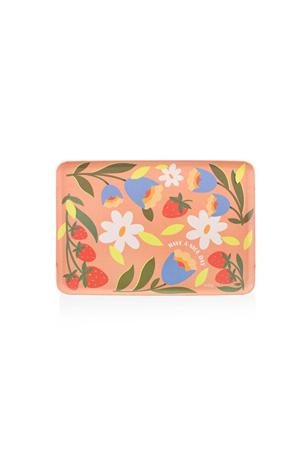 Spring Non-Slip Tray Pink 29X20 cm