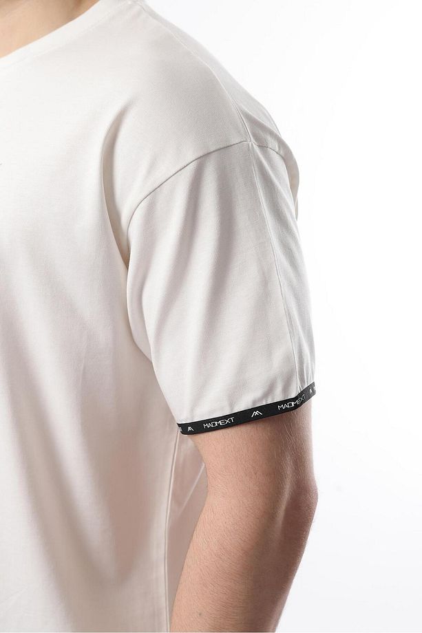 Ekru Basic Erkek Şort T-shirt Takımı E7307 - 3