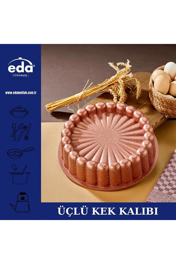 üçlü asya  kek kalıbı seti - 4
