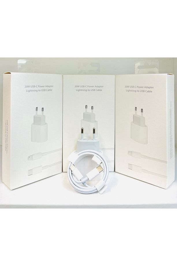 Type-c 20w iphone Tüm Serilerine Uyumlu Hızlı Şarj Aleti Adaptör Kablo Set 7 8 X 11 12 13 14 Pro Max - 3