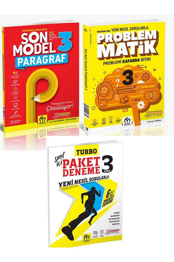 3.sınıf Son Model Paragraf 3.sınıf Problematik 3.sınıf Paket Deneme - 1