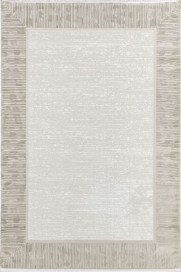 4m2 - 6m2 Modern Dokuma Halı Antialerjik Yumuşak Doku Leke Tutmaz Bej Krem - 3