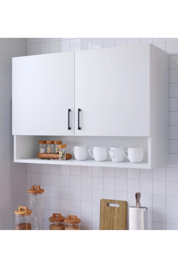 Mini mutfak dolabı MDF 80cm üst modül - 1