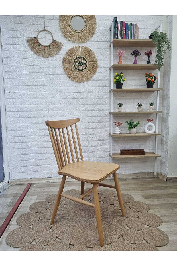 Concept Yıldız Sandalye Naturel Ahşap Sandalye - 2