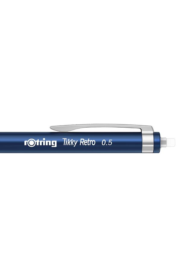 | Tikky Retro Versatil Kalem, 0.5 mm Uç, Metalik Mavi, Ergonomik Tutuş - 4