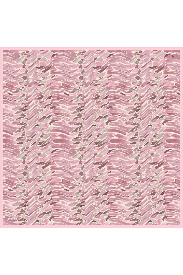 Patterned Silk Scarf 9335-89 - 4