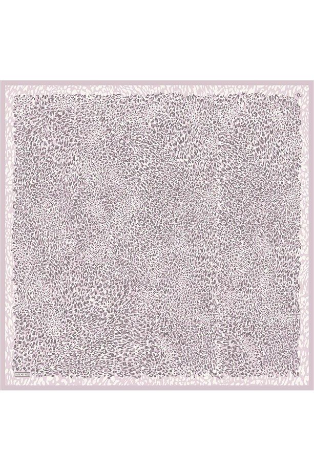 Desenli Saf Ipek Twill Eşarp 9352- 82 - 5