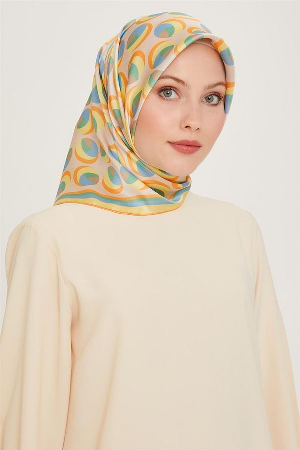 Twill Saf Ipek Eşarp 9219d 54 - 1