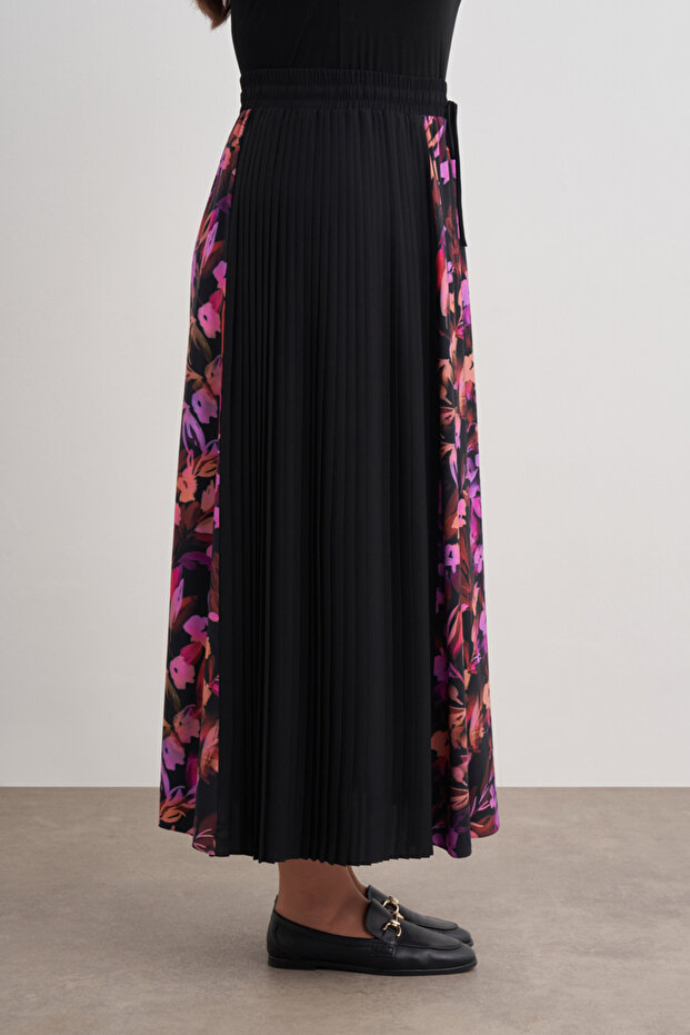 Piliseli Garnili Desenli Etek - 5