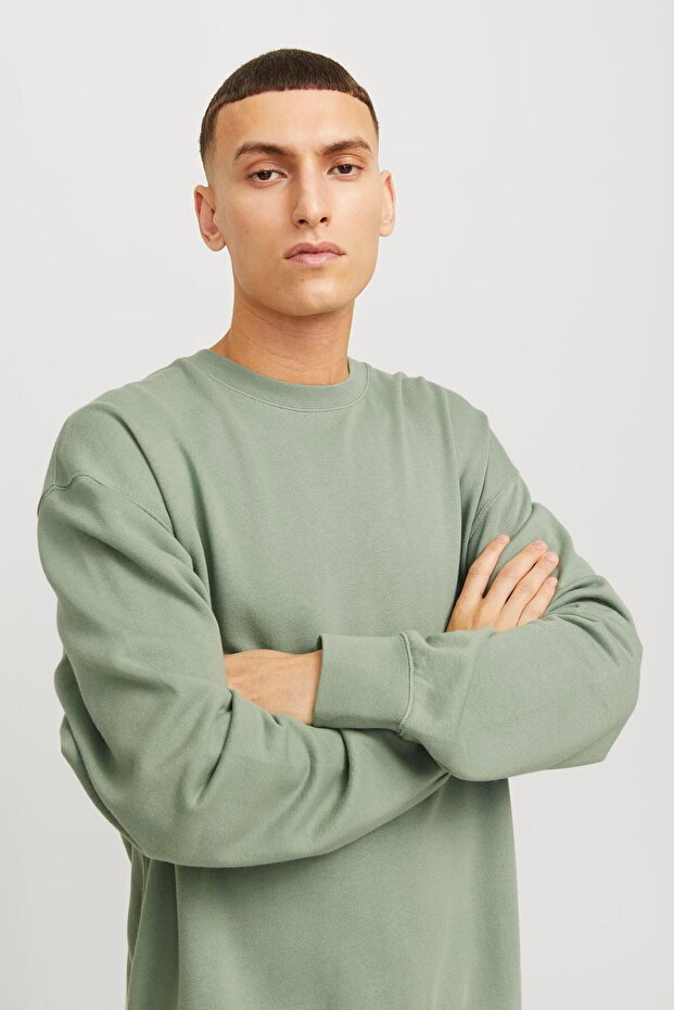 Sweatshirt Einfarbig Sweatshirt - 4