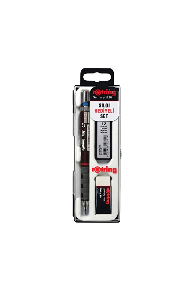 Tikky Versatil Pen Set - 0.7 mm Nib, Burgundy, Eraser and 12 Nibs Gift