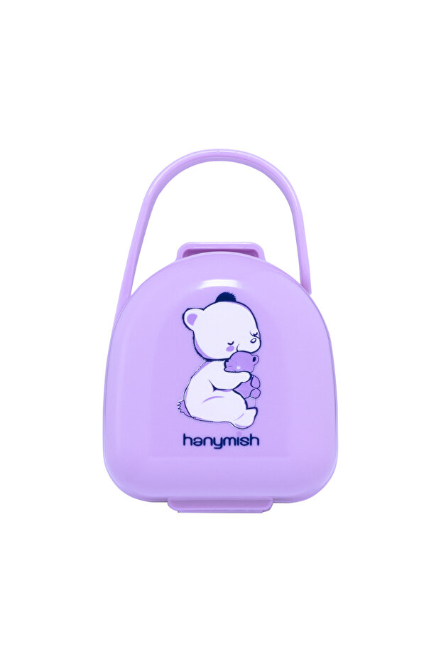 حاوية تخزين اللهاية باللون الأرجواني - 1