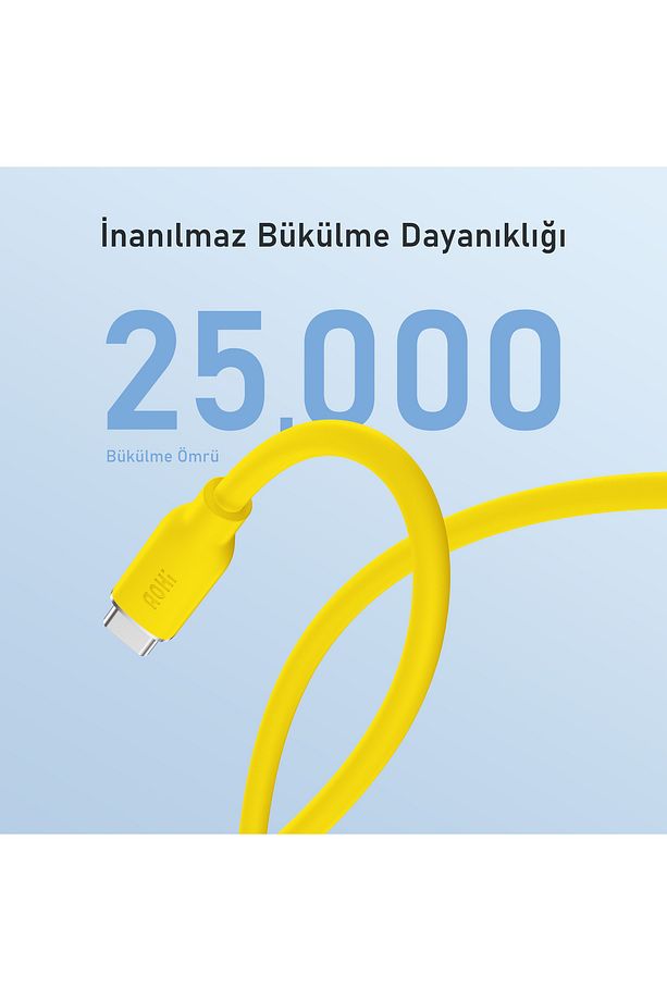 Silky Type-c To Type-c 1m 140w Pd 3.1 480mbps Süper Hızlı Şarj Ve Data Kablosu - 7