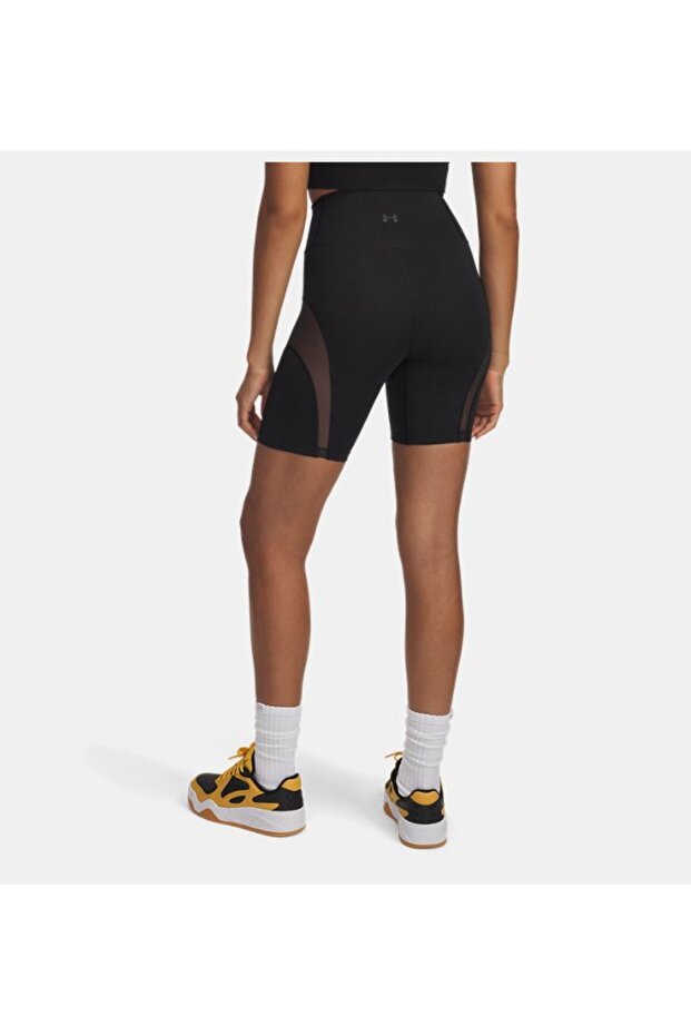 Kadın UA Meridian Mesh 7 in Kısa Tayt 6000340-001 - 2