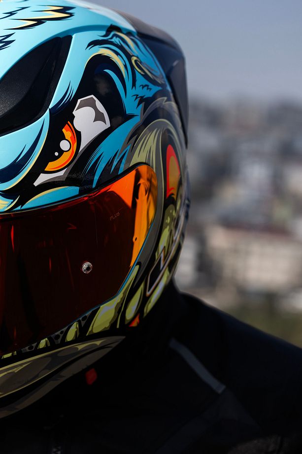 RAPID 2 RACE NEO MAVİ-MOR KASK - 4