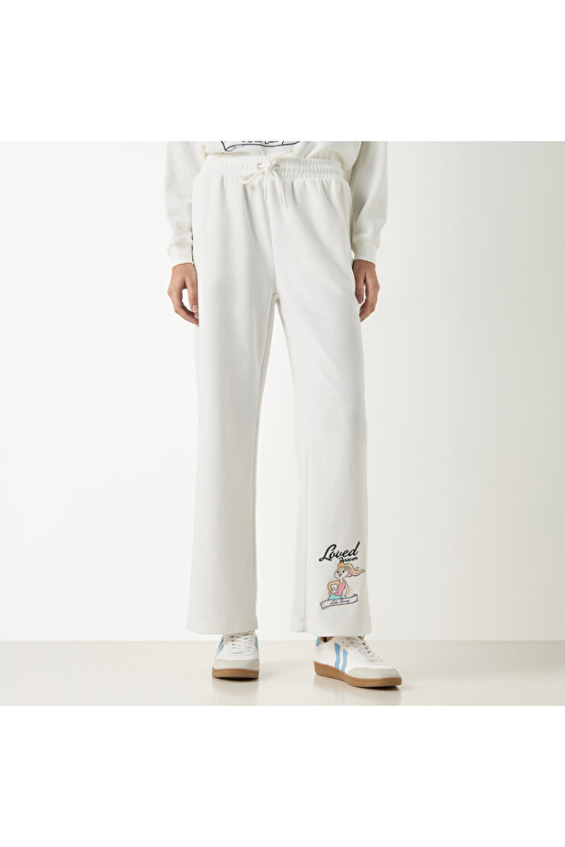 Lola Bunny Print Joggers With Drawstring Closure And Pockets - 1