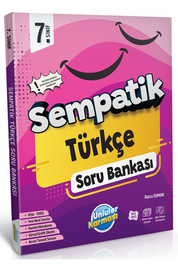 Ünlüler 7. Sınıf Türkçe Sempatik Soru Bankası Ünlüler Yayınları - 4