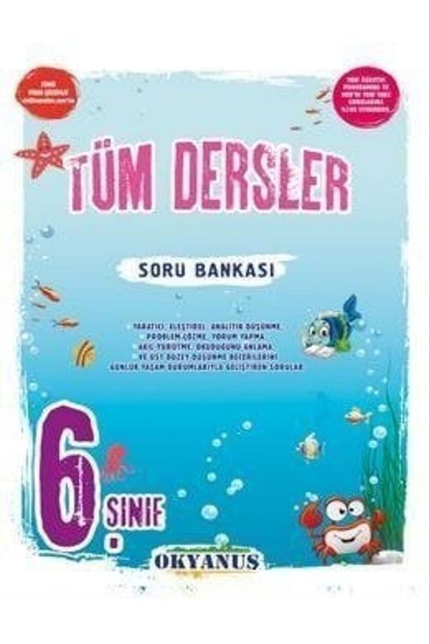 6. Sınıf Tüm Dersler Soru Bankası Okyanus Yayıncılık 2020 2021 - 1