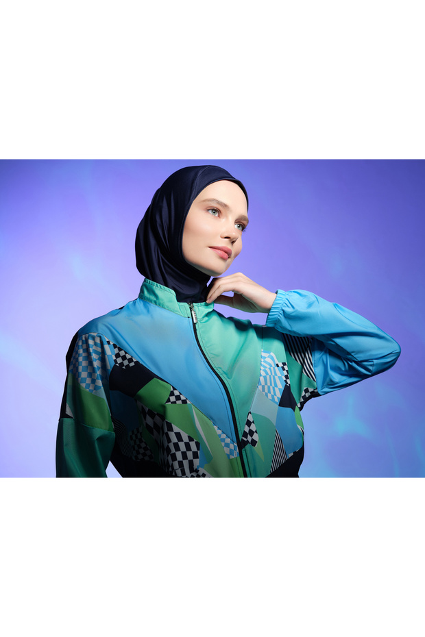 Riva Multicolored Hijab Swimsuit