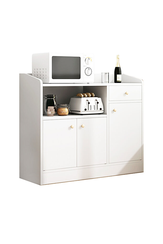 خزانة جانبية لتخزين المطبخ متعددة الوظائف بتصميم عصري وبسيط - 1