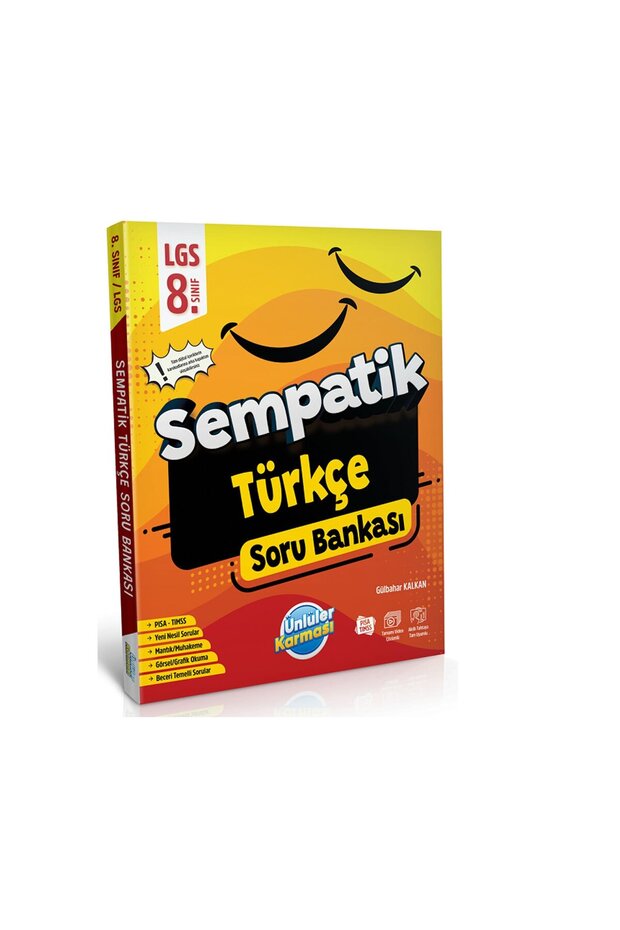 Ünlüler 8. Sınıf LGS Türkçe Sempatik Soru Bankası Ünlüler Yayınları - 3